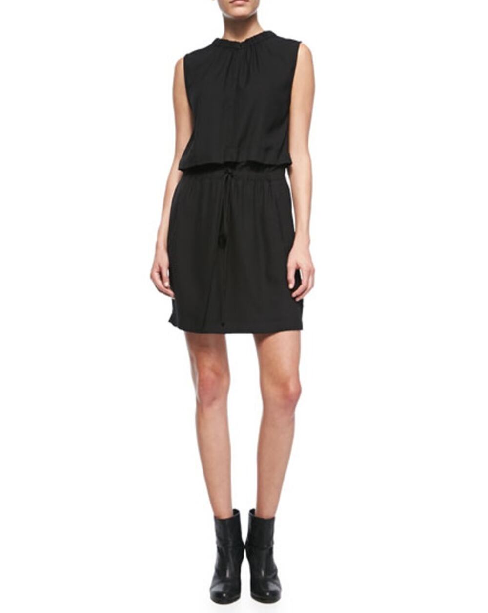 A.L.C. Common Blouson-Top Drawstring Dress 12